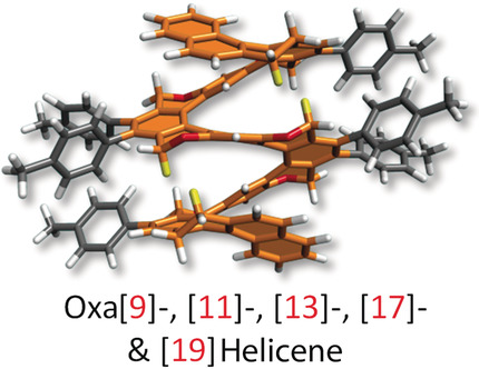 Synthesis of Long Oxahelicenes by Polycyclization in a Flow Reactor