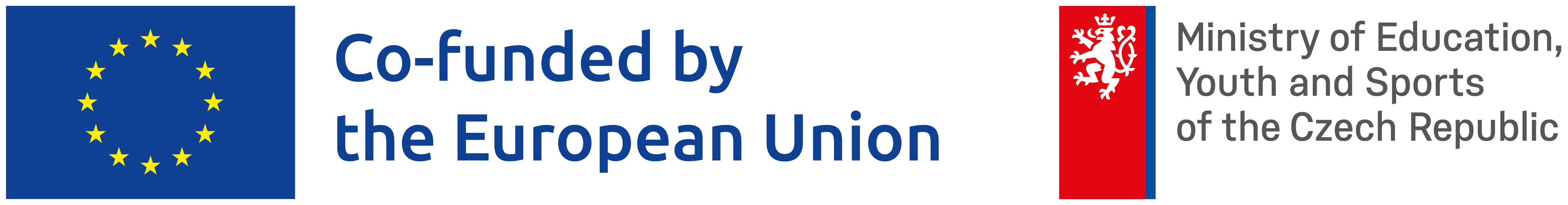 Logos: Co-funded by the European Union & Ministry of Education, Youth and Sports