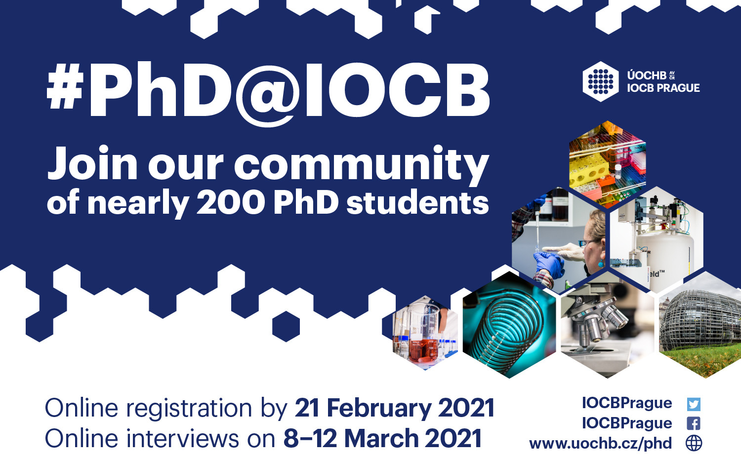 PhD projects at IOCB Prague – Call for Applications 2021