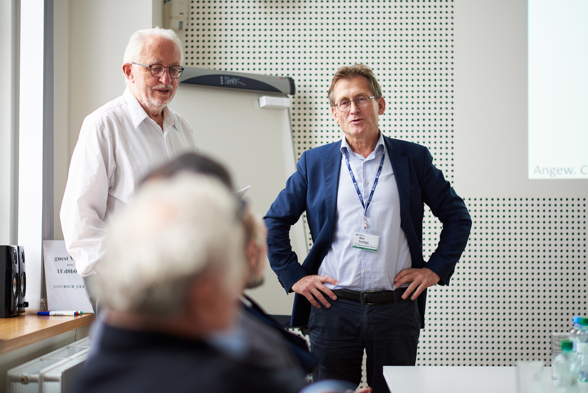 Josef Michl and Ben Feringa. Photo: Igor Rončević