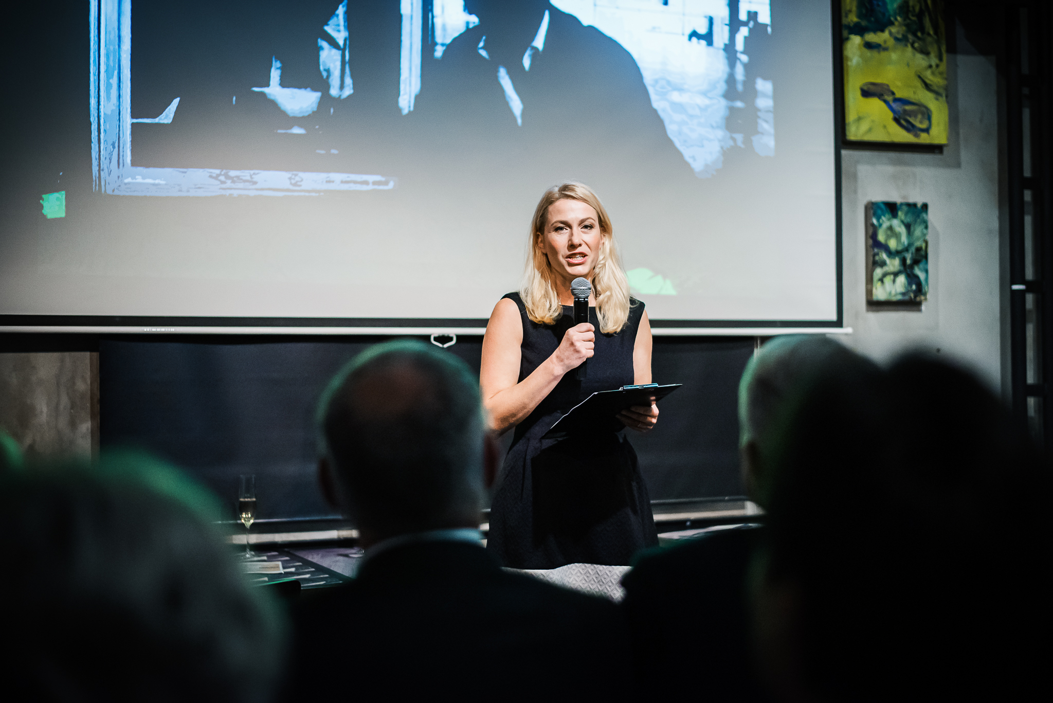 Tereza Engelová, the moderator of the evening