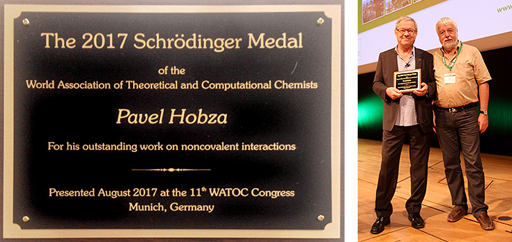 Prof. Pavel Hobza receives Schrödinger medal for 2017