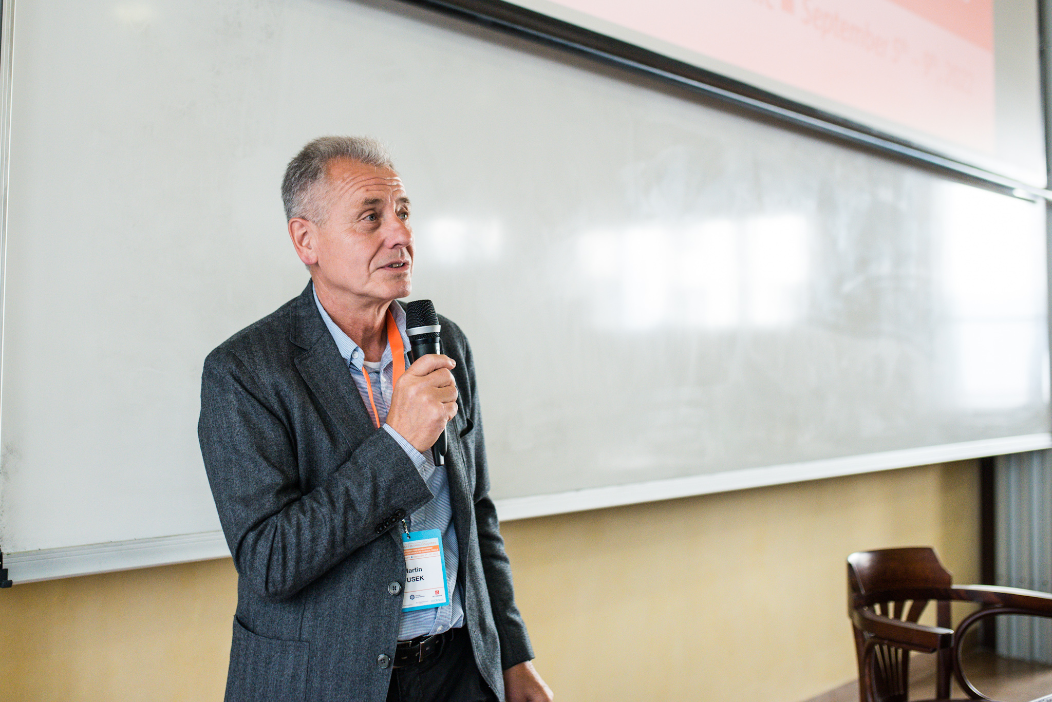 Prof. Martin Fusek, IOCB Prague & IOCB Tech, founder of the summer school (Photo: IOCB Prague / Tomáš Belloň)