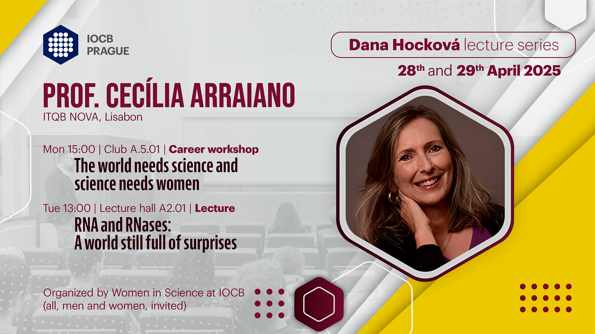 Dana Hocková Lecture – Cecília Arraiano