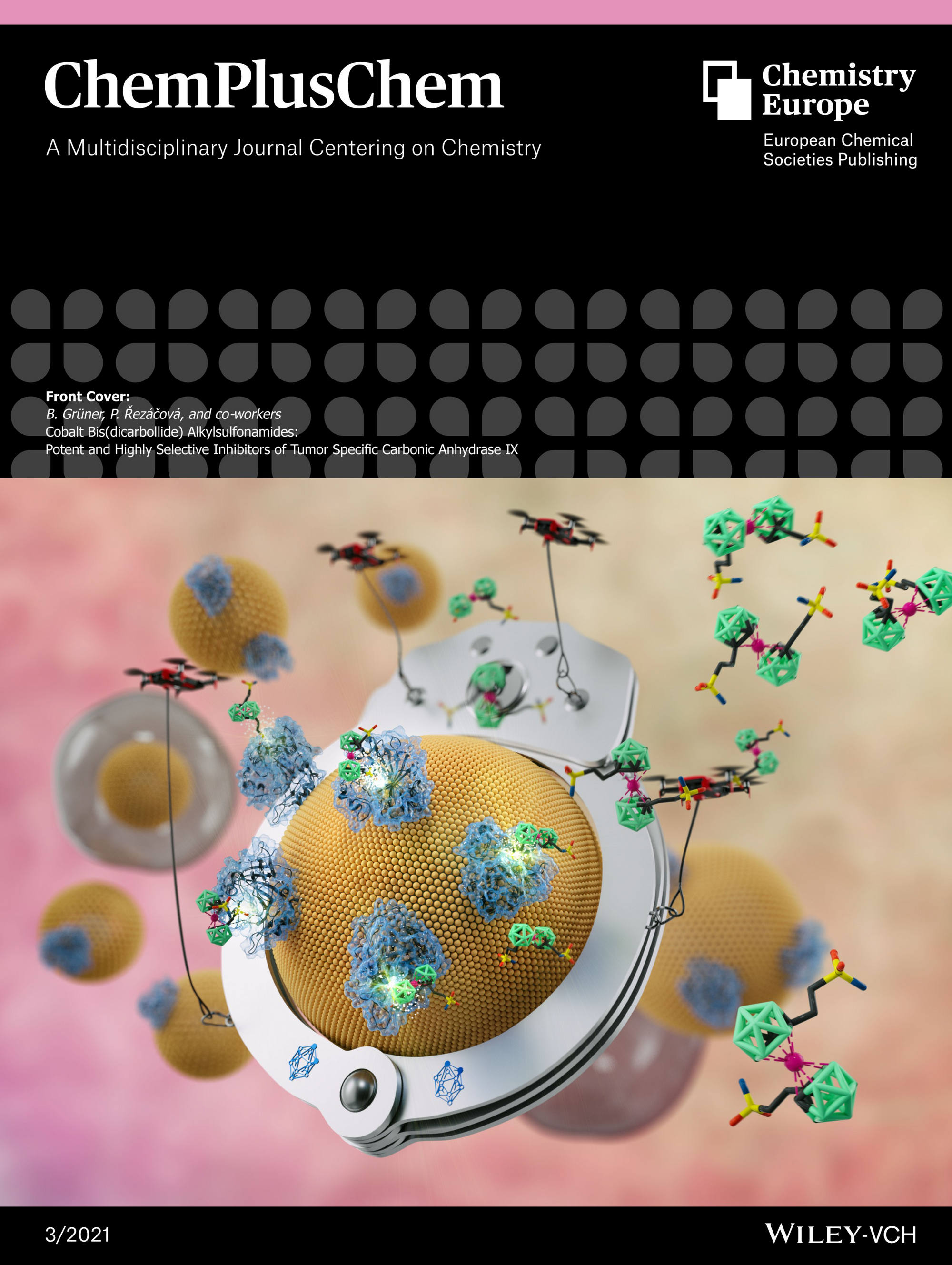COVER: Cobalt bis(dicarbollide) alkylsulfonamides inhibit tumor-specific carbonic anhydrase IX