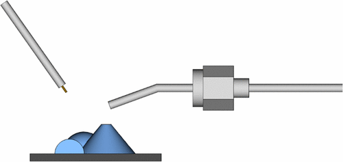 Iontový zdroj s laserovou triangulací pro ambientní hmotnostní spektrometrii neplanárních vzorků
