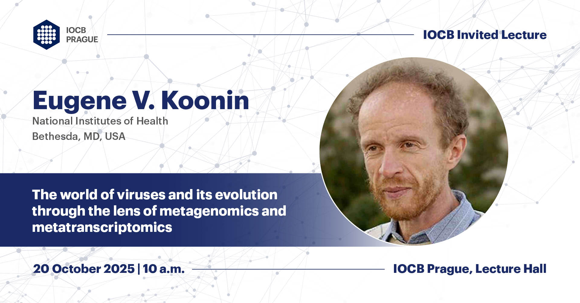 Invited Lecture – Eugene V. Koonin